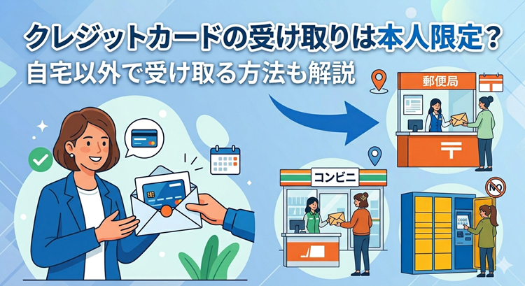 クレジットカードの受け取りは本人限定？自宅以外で受け取る方法も解説